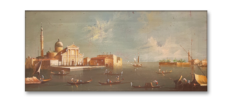 Canaletto style reproduction, mid-19th century.