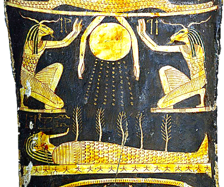 1436 2 Osiride bagnato da Nut sarcofago di Nespawershepi da storicangit